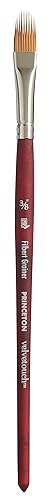 Princeton Velvetouch, Series 3950, Paint Brush for Acrylic, Oil and Watercolor, Filbert Grainer, 3/8 Inch