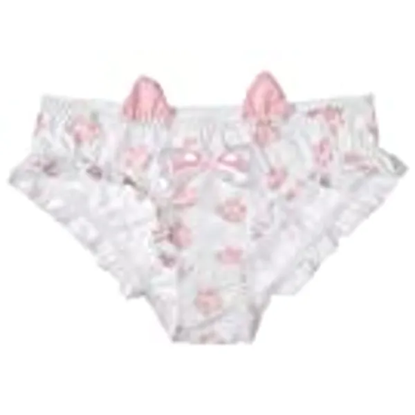 Freebily Womens Japanese Anime Cute Lace Hipster Panties Heart Printed Low Rise Underwear Briefs