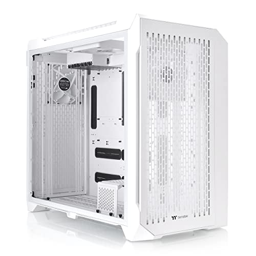 Thermaltake CTE C750 Air Snow E-ATX Full Tower with Centralized Thermal Efficiency Design; 3x140mm White CT140 Fans Pre-Installed; Tempered Glass Side Panel; Mesh Front Panel; CA-1X6-00F6WN-00; White - Airflow - C750 - Snow