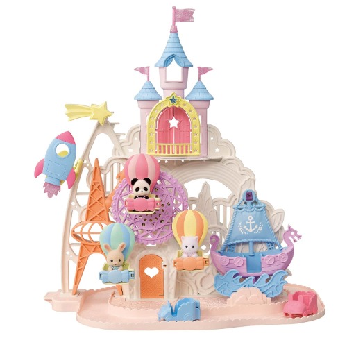 Calico Critters Baby Amusement Park, Dollhouse Playset with 3 Figures Included - 