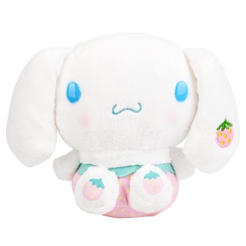 JiYanTang Plush Toy 25cm Strawberry Cinnamoroll My Melody Plush Toy Cute Pochacco Pompompurin Dog Stuffed Animals Soft Doll Baby Girls Kids Toys Gifts Cinnamoroll - 