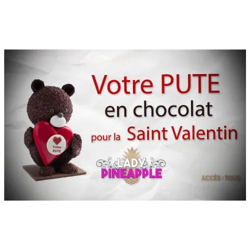 Offrande de la p***te en chocolat pour la saint valentin