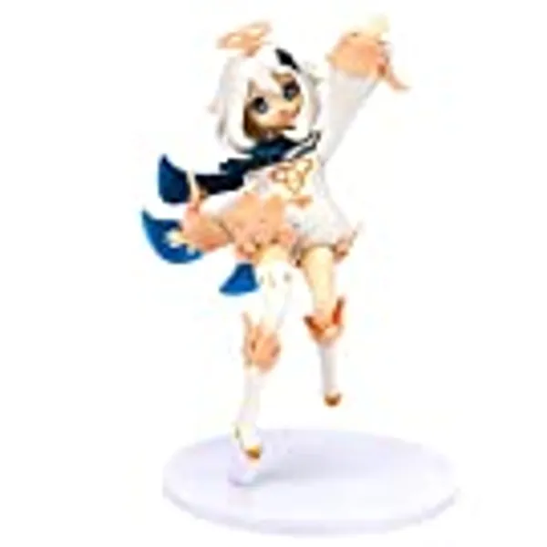 IOSCDH Genshin Impact Paimon Cake Topper 14CM Anime Figura Paimon Figure Set Cartone Animato Set di Decorazioni per Feste Genshin Tema per Compleanno