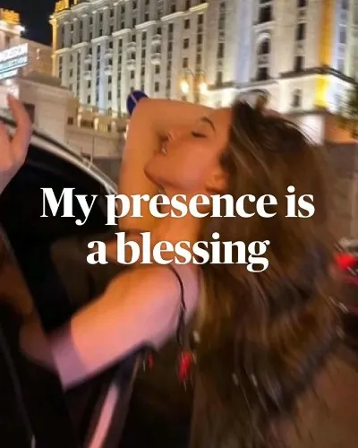 60$ coz my presence is a blessing in your life