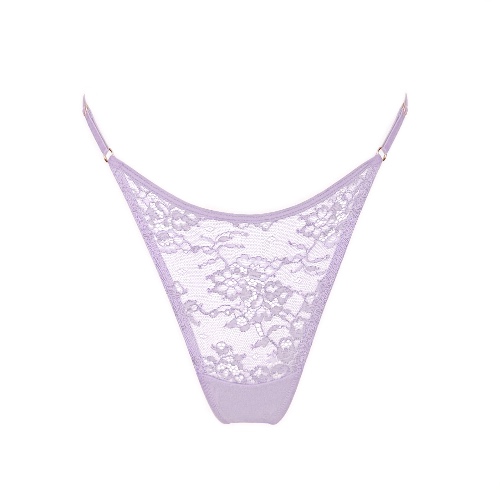 Wild Lace Adjustable Thong Lilac Hint - S / Lilac Hint