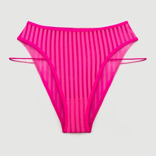 Vertigo High Leg Panty Neon Pink - XS / Neon Pink