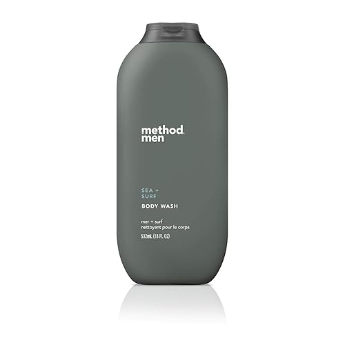 Method Men Body Wash, Sea + Surf, Paraben and Phthalate Free, 18 fl oz (Pack of 1) - 18 Fl Oz (Pack of 1) - Body Wash