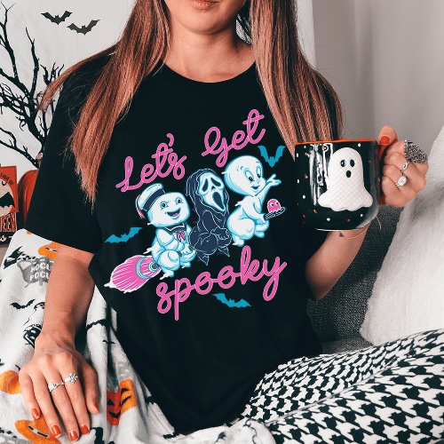Let's Get Spooky Tee - Black / S