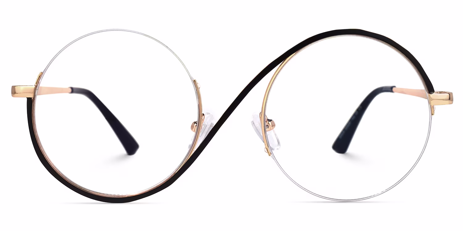 Manley - Round Black Eyeglasses