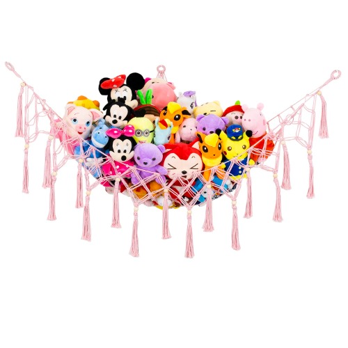 Stuffed Animal Net Toy - Light Pink