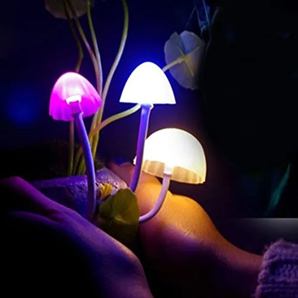 Clenp Niedliche Nachtlicht, 1 stück kreative pilz führte Avatar Nacht leichte Bett sparen Sensor licht Lampe romantisch