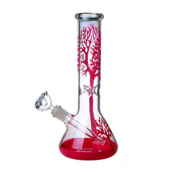 Aoheuo Bong in vetro con filtro al tornado, Rig Bong 14,5 mm Tubo di vetro per fumatori, Bong Bowl Beaker Tree (B)