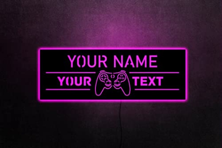 Custom Gamer Tag Sign, Gamer Room Neon Sign, Gamer Room Led Sign, Gamer Room Lights, Gamer Room Led, Gamer Room Decor, Gaming Zone Sign - Gamer Room