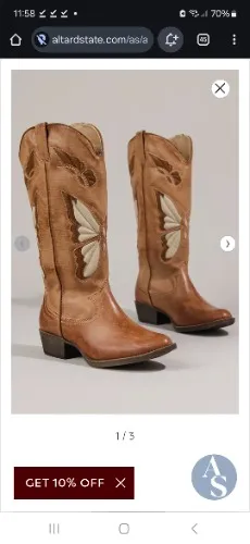 Butterfly Cowgirl Boots 🦋 