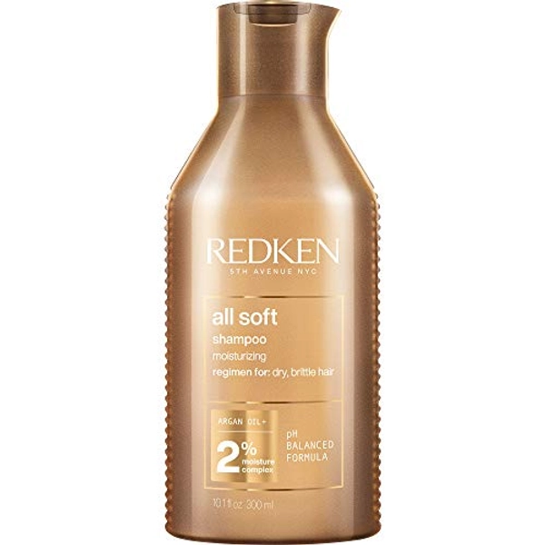 REDKEN All Soft Shampoo | For Dry/Brittle Hair | Provides Intense Softness and Shine | With Argan Oil