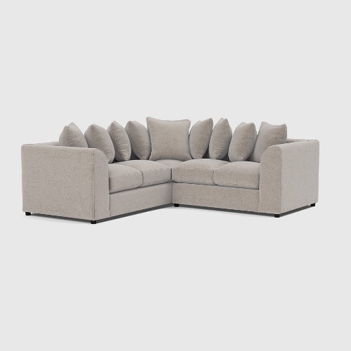 Chelsea Relaxed Linen Double Corner Sofa - Stone Alone | Default Title