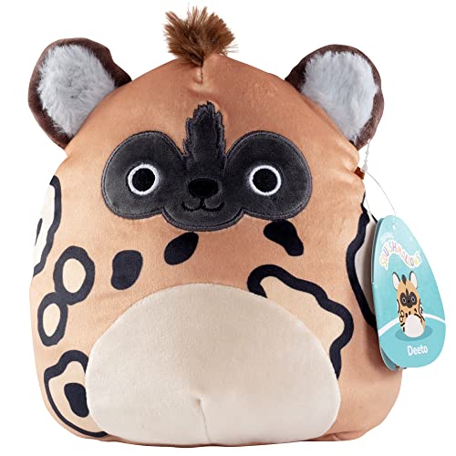 Squishmallows 8" Deeto The Hyena - Official Kellytoy Plush - Cute and Soft Hyena Stuffed Animal Toy - Great Gift for Kids