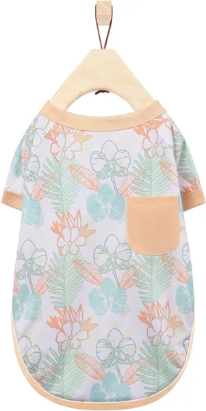 Frisco Vintage Tropical Dog & Cat Pocket T-Shirt