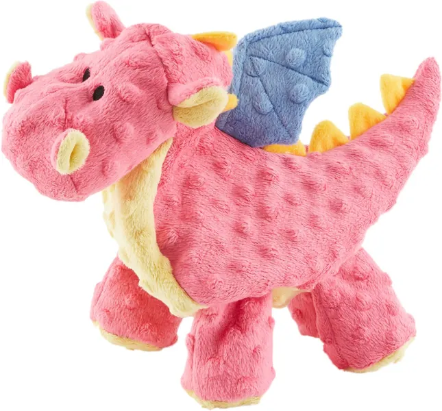 GoDog Dragons Chew Guard Squeaky Plush Dog Toy