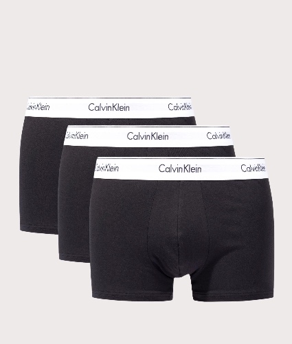Three Pack of Modern Cotton Stretch Trunks - XL / 001 Black/Black/Black / 000NB2380A