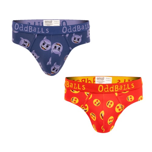 Devil & Heart Eyes Bundle - Mens Briefs 2 Pack Bundle | Medium