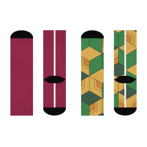 Water Hashira Socks - White / One size / 3/4 Crew