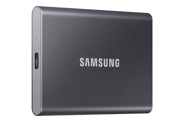 SAMSUNG T7 2TB, Portable SSD, up to 1050MB/s, USB 3.2 Gen2, Gaming, Students, & Professionals, External Solid State Drive, Gray - Titan Gray 2 TB