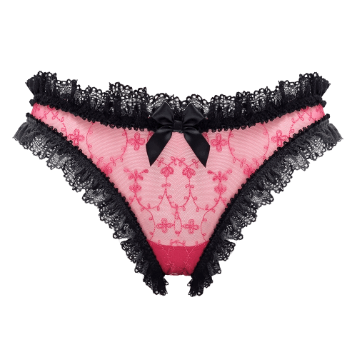 Edie pink frilly knickers — Buttress & Snatch