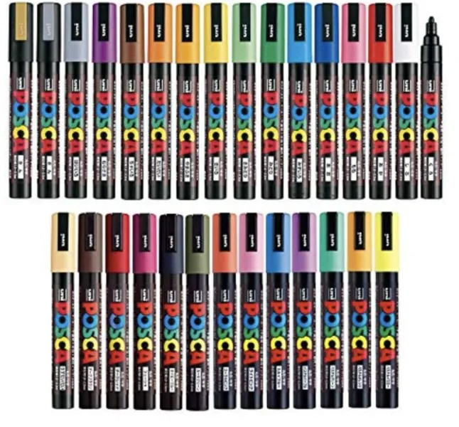 Uni-POSCA PC8K15C Paint Marker Pen Bold Point Set of 15