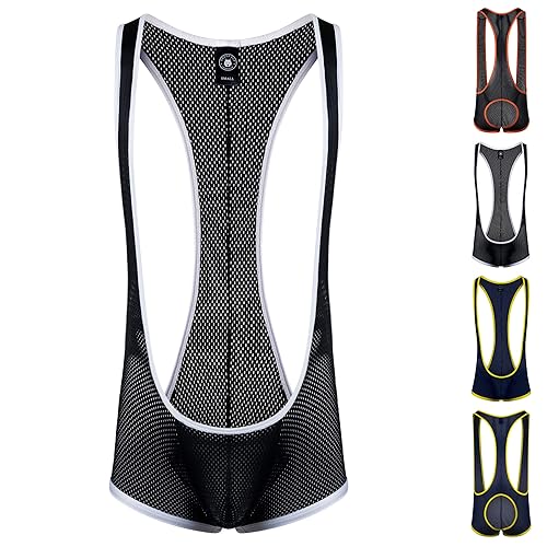 Gruff Pup Mesh Singlet - Black/White - Full Ass - X-Large