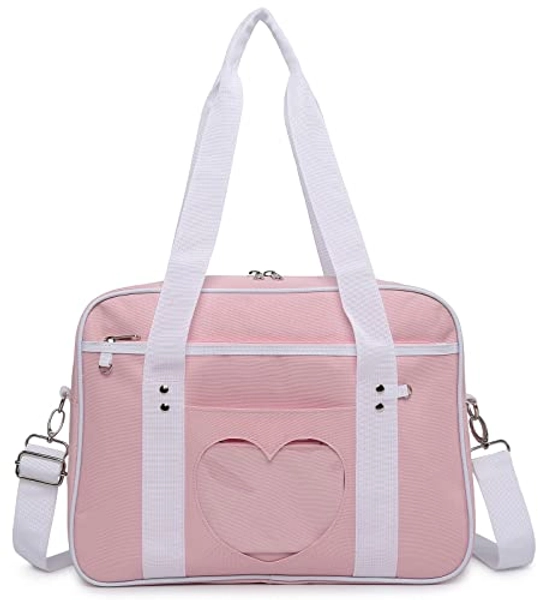 RAINBOW SMILE Ita Bag Heart Messenger Japanese School Bag Kawaii Large Anime Shoulder Handbags