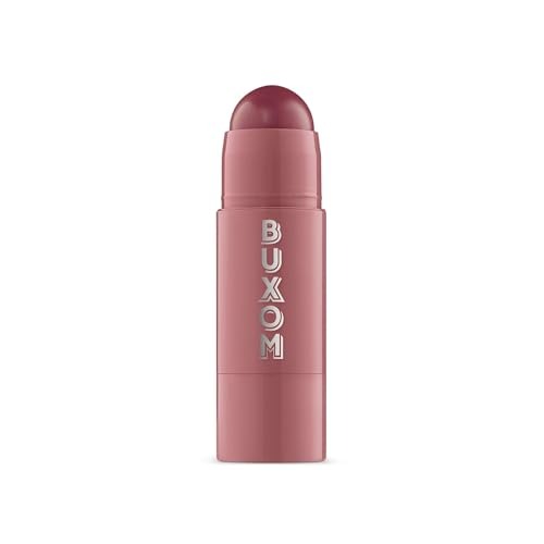 Buxom Power-Full Plumping Lip Balm - Tinted Lip Balm Plumper - Enhancing & Hydrating Lip Moisturizer Formulated with Peptides - Dolly Fever
