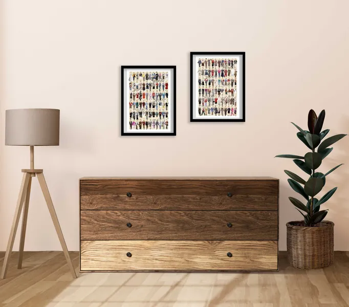 JESSICA FLETCHER Murder She Wrote Matching Wall Art Prints  80s 90s TV Sleuth Fashion Murder Mystery