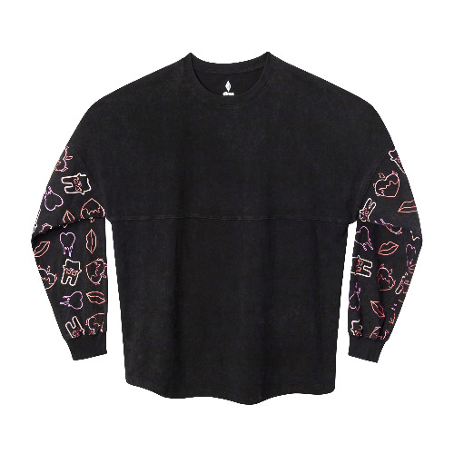 WooHoo Long Sleeve T-shirt - Black Mineral Wash | M