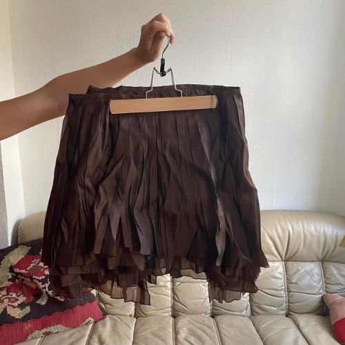 Asymmetrical Pleated Skirt - Jean Paul Gaultier