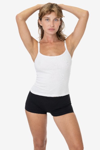 Garment Dye Cotton Spandex Mini Shorts - Los Angeles Apparel