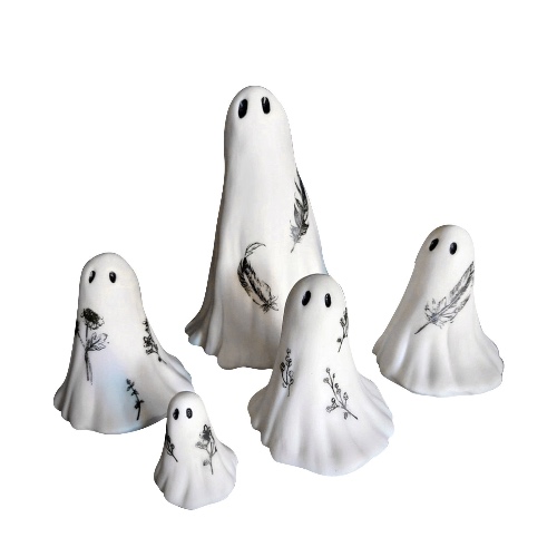 Ghost Family Figurines 5-Pcs Set