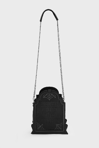 Here Lies Beetlejuice Handbag - One Size / Black / 100% PU