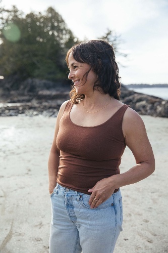 Long Crop Top | SMALL / Nutmeg