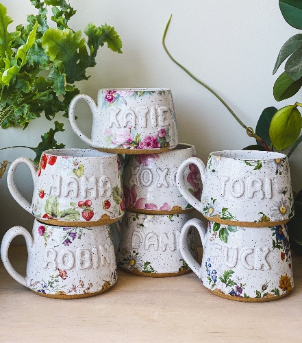 PREORDER - Custom Name Mug — Third Wheel Ceramics