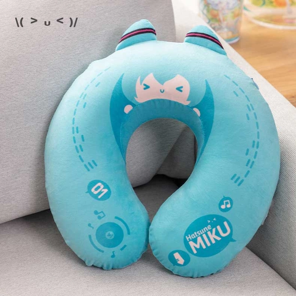 Hatsune Miku Pillow Miku U Shape Memory Foam Travel Pillow Cute Miku Accessories