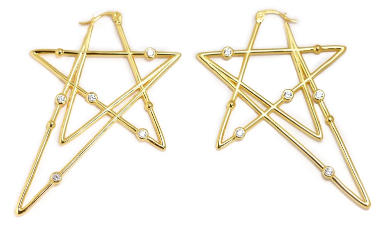 Sabrina Hoop Earrings - Silver