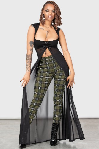 Dark Canopy Trousers | XS / Green / 68% Viscose 28% Polyester 4% Elastane
