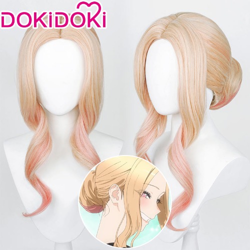 【Ready For Ship】DokiDoki Anime My Dress Up Darling Cosplay Kitagawa Marin Cosplay Wig Updo Ver | One Size