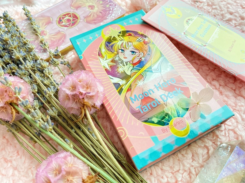 The Moon Hero Tarot 23 Major Arcana Sailormoon Anime Art Deck mit Booklet