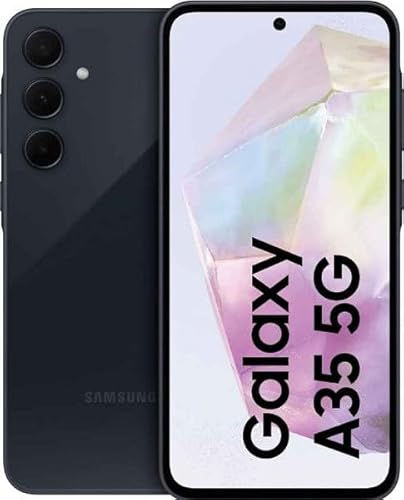 Samsung Galaxy A35 5G A356E 256GB Dual-SIM GSM Unlocked Android Smartphone (Latin Variant/US Compatible LTE) - Awesome Navy - Awesome Navy Latin Bands