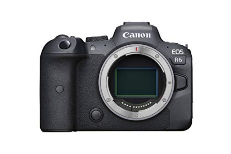 Canon EOS R6 Full-Frame Mirrorless Camera with 4K Video, Full-Frame CMOS Senor, DIGIC X Image Processor, Dual UHS-II SD Memory Card Slots, and Up to 12 fps with Mechnical Shutter, Body Only, Black - Black - Body Only - Base