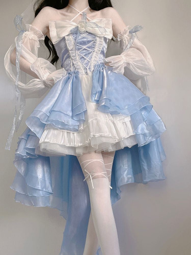 Blue Fairy Princess Dress - Blue / L