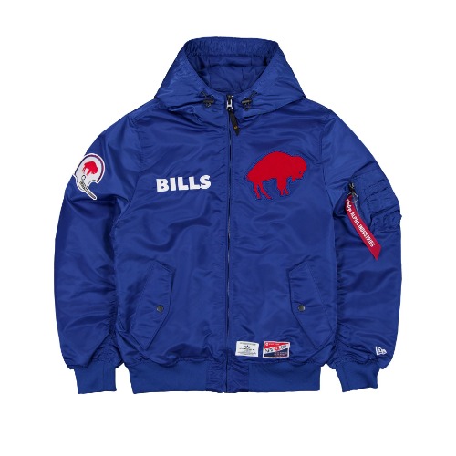 Alpha Industries x Buffalo Bills Historic L-2B Hooded Bomber Jacket | L