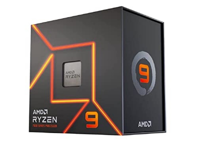 Amd Ryzen 9 7900X - Processore, 12 Core/24 Thread Sfrenati, Architettura Zen 4, 76 Mb L3 Cache, 170 W Tdp, Nero